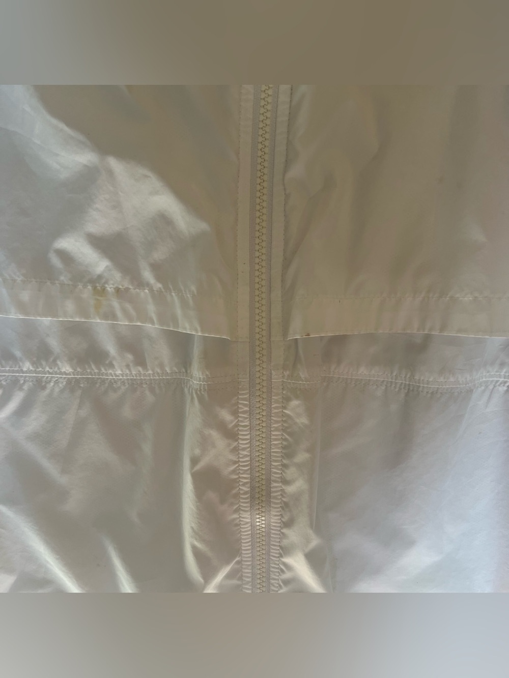 Nike Windbreaker Jacket Size Large White Full Zip - Picture 8 of 8